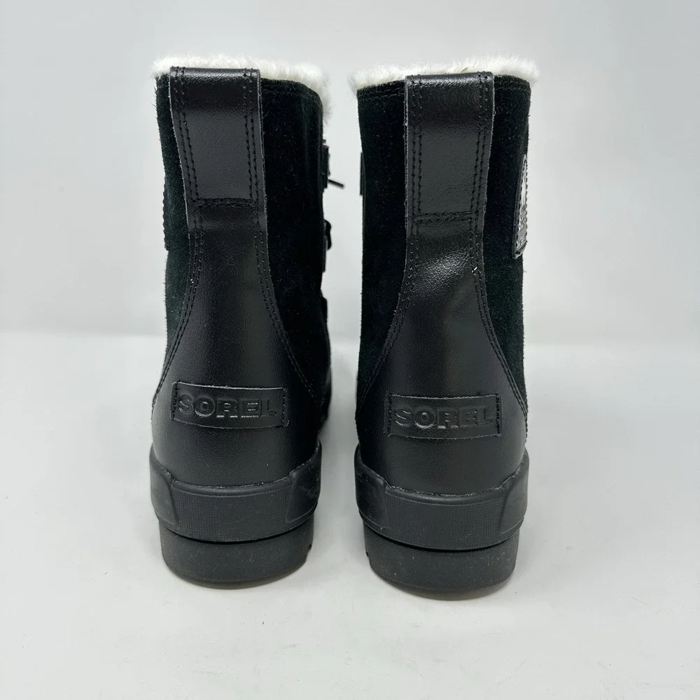 Sorel Women's Tivoli IV Waterproof Winter Leather Black Boots Size 10M